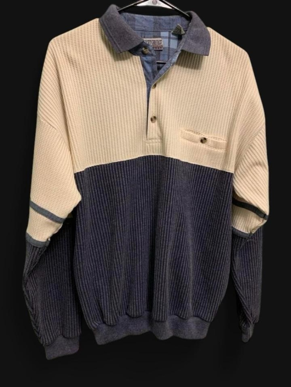 Vtg 90s Knightsbridge Polo Sweater Men Medium